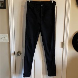 American Eagle Highest Rise Jegging Black 8 Long